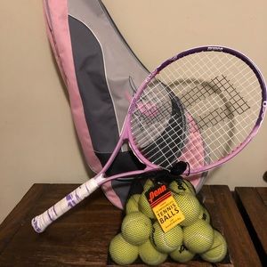 Brand New Prince Racquet w/ Tennis Balls&Case
